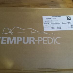 NEW! Tempur-Pedic Tempur-Cloud Breeze Dual Cooling Pillow Queen White